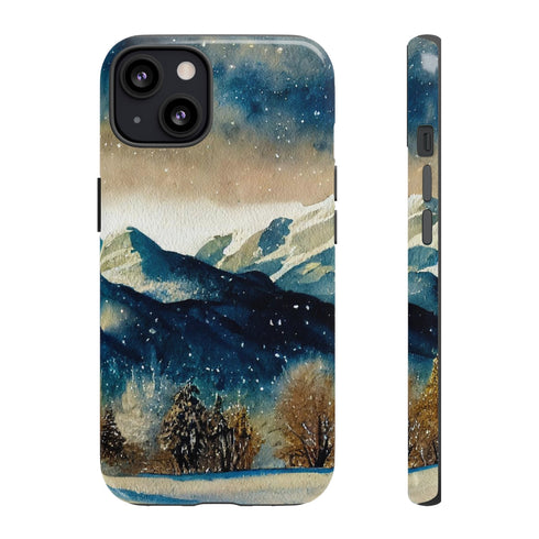 Snowy Colorado Rocky Mountains - Impact Resistant Phone Case iPhone 13 Glossy